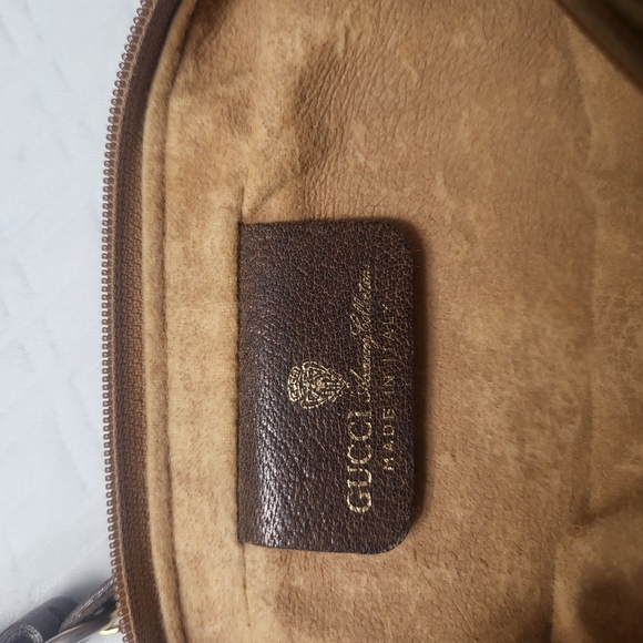 Vintage Good Condition GUCCI Shoulder Bag PVC GG Pattern Brown - Picture 6 of 12